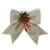 allgala Christmas Decorative Bows for Wreath Garland Treetopper Christmas Tree (14" Jumbo Champagne 2-PK)-XBW93046 view 1