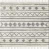 Abani Moroccan Nomadic Tribal Style 6' x 9' Area Rug Willow Collection Rugs - Ivory & Grey Classic Pattern Accent Rug view 3