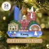 Personalized Boston Ornament 2026 | 24h Customized, Laser Engraved Travel Christmas Ornaments for Tree | Custom Landmarks Souvenir Keepsake Gift for Travelers, Holidaymakers view 2