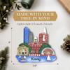 Personalized Boston Ornament 2026 | 24h Customized, Laser Engraved Travel Christmas Ornaments for Tree | Custom Landmarks Souvenir Keepsake Gift for Travelers, Holidaymakers view 4