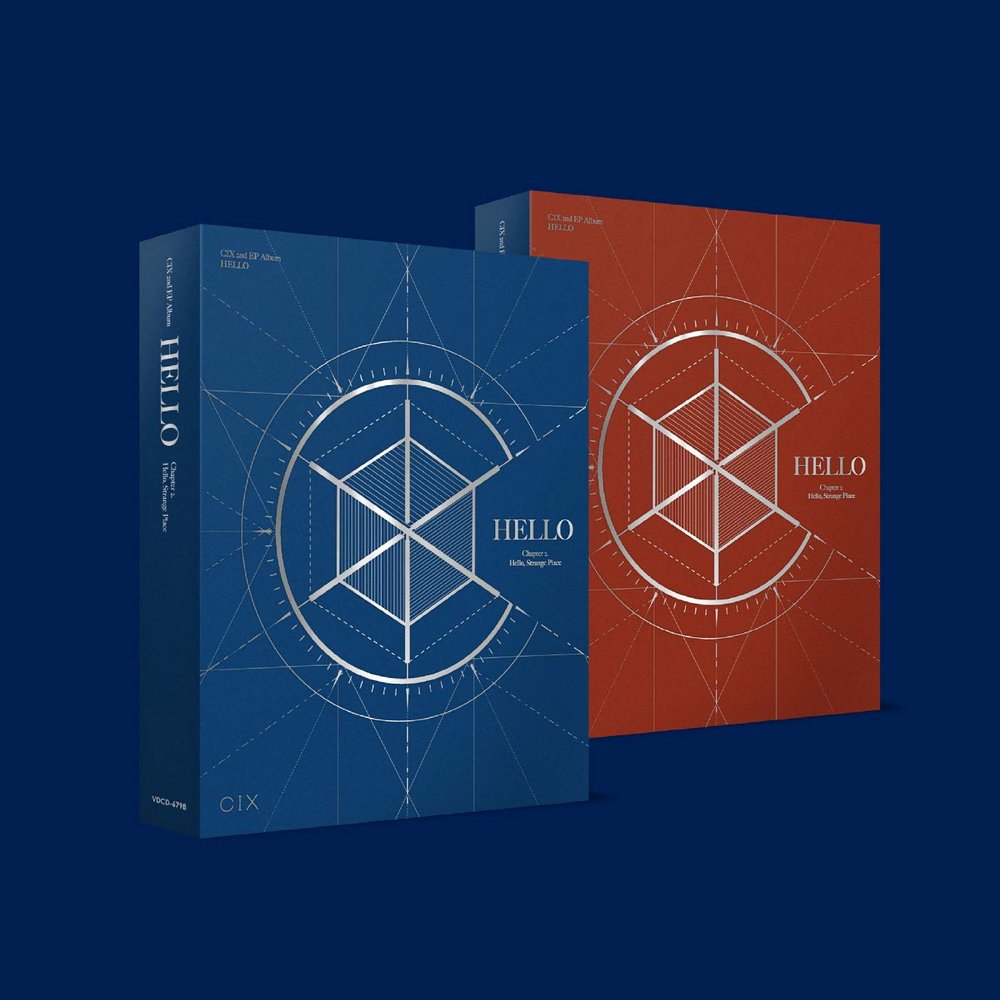 CIX 2nd EP Album [Hello] Chapter 2. Hello, Strange Place [Hello ver.+Strange Place ver. Set] - 2CD, 2Photobook, 2Folded Poster, Others with Extra Sticker Sets, Extra Photocards