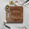 Krezy Case Family name Personalized Walnut Wooden Cutting Board Fancy Custom Chopping Board - Housewarming, Wedding,Personalized Gift, Gift for mom view 1