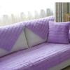 Luxury Plush Purple Couch Cover Sofa Cover Quilted Furniture Protector Winter Faux Fur Couch Cover Sofa Slipcover Love Seat Recliner Armrest Backrest Cover 43"x83"(Rectangular) view 2