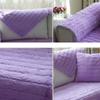Luxury Plush Purple Couch Cover Sofa Cover Quilted Furniture Protector Winter Faux Fur Couch Cover Sofa Slipcover Love Seat Recliner Armrest Backrest Cover 43"x83"(Rectangular) view 3
