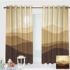 ZXAWT Custom Design Curtains/Grommet Top Blackout Curtains/Thermal Insulated Curtain for Bedroom and Kitchen-Set of 2 Panels(Desert in The Scorching Sun 107" W*96" L) view 1