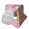 Jump Tiger Bathroom Rugs 3pc Non Slip Washable Bath Rugs, Contour Mat and Toilet Lid Cover Set view 3