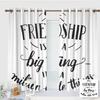 ZXAWT Custom design curtains/Grommet Top Blackout Curtains/Thermal Insulated Curtain For Bedroom And Kitchen-Set of 2 Panels(Our Friendship isn't a Bing thing it's a million little things 84"W*107"L) view 1