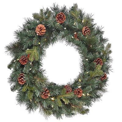 GE 26-in Wreath Battery Operated 50 Color Changing Lights