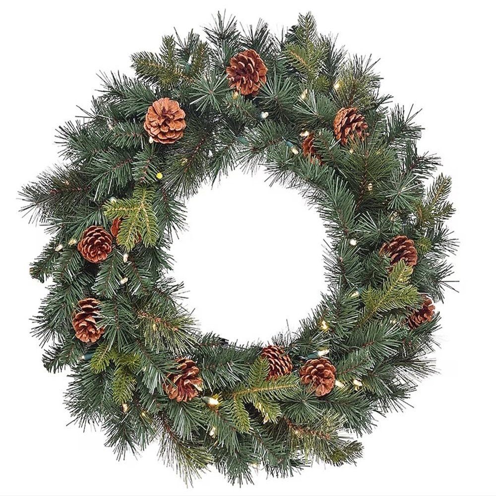 GE 26-in Wreath Battery Operated 50 Color Changing Lights