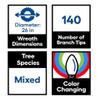 GE 26-in Wreath Battery Operated 50 Color Changing Lights view 4
