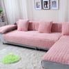 Luxury Plush Pink Couch Cover Sofa Cover Quilted Furniture Protector Winter Faux Fur Couch Cover Sofa Slipcover Love Seat Recliner Armrest Backrest Cover 28"x28"(Armrest & Backrest Cover) view 2