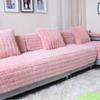 Luxury Plush Pink Couch Cover Sofa Cover Quilted Furniture Protector Winter Faux Fur Couch Cover Sofa Slipcover Love Seat Recliner Armrest Backrest Cover 28"x28"(Armrest & Backrest Cover) view 3