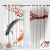 ZXAWT Custom Design Curtains/Grommet Top Blackout Curtains/Thermal Insulated Curtain for Bedroom and Kitchen-Set of 2 Panels(Two Carp Oil Paintings 107" W*96" L) view 1