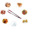 16 Inch Silicone Kitchen Food Tongs, Premium Stainless Steel Silicone Non-Stick Grilling Barbeque Cooking Locking Food Tongs view 4