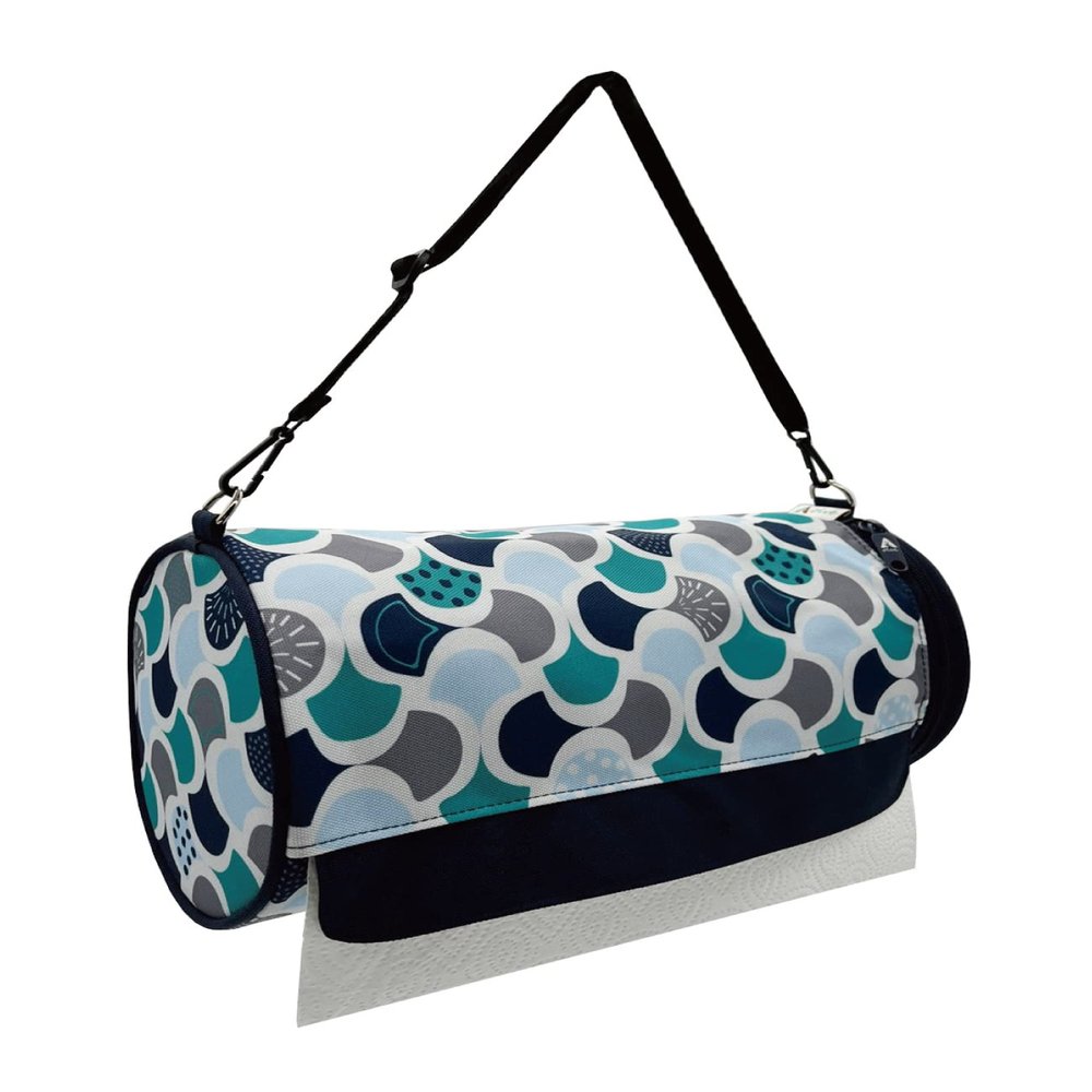 Olve Kitchen Paper Towel Holder Hanging Paper Towel Dispenser Cover for Kitchen, Camping Outdoor (Mint)