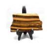 StoneStory Tiger's Eye Slice Natural Healing Quartz Crystal Gemstone Specimen for Home Decoration (Tiger's Eye Slice 300-350grams) view 3