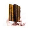 StoneStory Tiger's Eye Slice Natural Healing Quartz Crystal Gemstone Specimen for Home Decoration (Tiger's Eye Slice 200-250grams) view 3