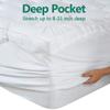 COHOME Mattress Topper Queen 1300 GSM Extra Thick Cooling Mattress Pad 400TC Cotton Top Plush Down Alternative Fill Pillow Top Mattress Cover (60x80 Inches, White-Luxury) view 4