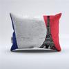 REALIN French Tricolor Duvet Cover Set Tricolor Paris Bedding Blue White Red Bed Sets 2/3/4PCS Colorful Quilt Covers/Sheets/Pillow Shams,Twin/Full/Queen/King (E,Queen-228x228cm-3PCS) view 3