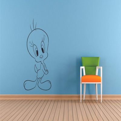 Cute Character Cartoon Wall Sticker Art Decal for Girls Boys Room Bedroom Nursery Kindergarten House Fun Home Decor Stickers Wall Art Vinyl Decoration Size (30x27 inch)