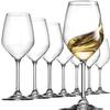 Bormioli Rocco Glass, Drinking Cup, Wine Glasses, 14 Ounces. Laser-Cut Rim For Wine Tasting, Elegant Party Drinking Glassware, Restaurant Quality view 1