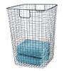 G.E.T. WB-301-MG Heavy Duty Iron Wire Utility Storage Basket, Square, 16.5" x 16.5" x 25" view 1