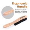 Hat Brush Horsehair Felt Hat Cleaner, Horse Hair Brush for Baseball Cap, Cowboy Hats, Shoes, and Clothes Brush, Soft Bristles Wooden Cleaning Brush, Durable Dust and Lint Remover, 2 Pack - Superio view 4