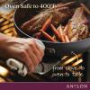 Anolon Advanced Home Hard Anodized Nonstick Saut Pan with Helper Handle and Lid, 5 Quart - Moonstone view 4
