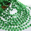GiftExpress 12-Pack 33'' St. Patricks Day Shamrock Beads Green Metallic Clover Mardi Gras Party Necklaces, Festive Beaded Jewelry for Costumes & Celebrations view 2