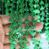 GiftExpress 12-Pack 33'' St. Patricks Day Shamrock Beads Green Metallic Clover Mardi Gras Party Necklaces, Festive Beaded Jewelry for Costumes & Celebrations view 4