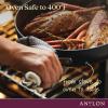 Anolon Advanced Home Hard-Anodized Nonstick Wide Stock Pot/Stockpot (7.5-Quart, Onyx) view 4