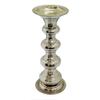 A&B Home Glass Pillar Candle Holder - Antique Silver 15" view 1