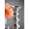 A&B Home Glass Pillar Candle Holder - Antique Silver 19" view 3