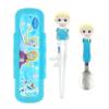 Frozen Queen Elsa Kids Children Spoon Training Chopsticks Flatware Utensil Cutlery Dinnerware Tableware Set with Case, 3 pieces view 1