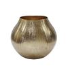 A&B Home Chisel Vase - 9"- Gold Finish view 1
