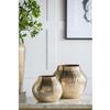 A&B Home Chisel Vase - 9"- Gold Finish view 4