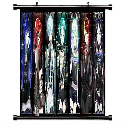 ROUNDMEUP Land of The Lustruous (Houseki no Kuni) Anime Fabric Wall Scroll Poster (32x10) Inches [A] Land of The Lustruous-9(L)