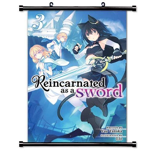 ROUNDMEUP Reincarnated as a Sword (Tensei Shitara Ken Deshita) Anime Fabric Wall Scroll Poster (16x23) Inches [A] Reincarnated as Sword-2