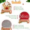 DearSun Set of 5, 18" Personalized Christmas Stockings with Exquisite Embroidery Names,Santa,Snowman, Deer, Penguin,Angel Characters, Quality Linen Stockings for Family Decor view 4