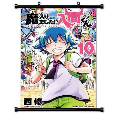 ROUNDMEUP Welcome to Demon School, Iruma-Kun (Mairimashita! Iruma-kun) Anime Fabric Wall Scroll Poster (16x25) Inches [A] Welcome to Demon School-1