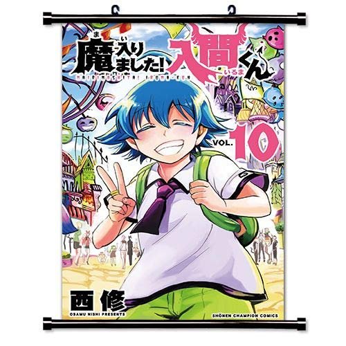 ROUNDMEUP Welcome to Demon School, Iruma-Kun (Mairimashita! Iruma-kun) Anime Fabric Wall Scroll Poster (16x25) Inches [A] Welcome to Demon School-1