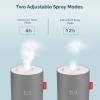 Portable Mini Cool Mist Humidifier, 500ml USB Personal Desktop Humidifier for Baby Bedroom Travel Office Home, Auto Shut-Off, 2 Mist Modes, Super Quiet, Gray view 4