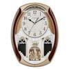 CUYOU Musical Motion Chime Wall Clock with Rotating Pendulum, Decorative Wall Clock, 18 Melodies, for Home, Hotel, Library or Church Decor. view 2