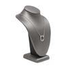 DBM IMPORTS Slate Gray Leatherette Necklace Stand 6''H Display Fixture Retail Store Showcase view 1