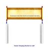 FixtureDisplays Scroll Painting Wall Mount Bracket Long Chinese Painting Horizontal Hanging 15004+2X15012-NPF view 2