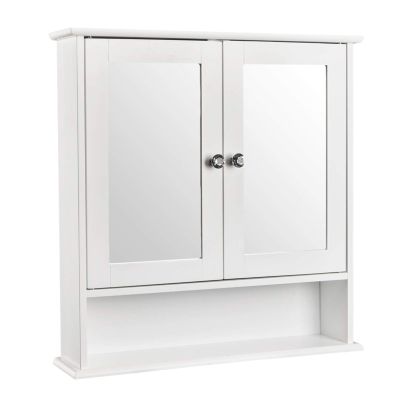 Kcelarec Bathroom Medicine Cabinets with Mirror,Bathrooms Cabinet Wall Mounted Wooden Storage Cabinet Bathroom Wall Cabinet