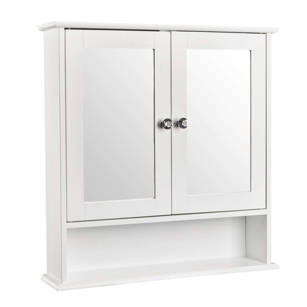 Kcelarec Bathroom Medicine Cabinets with Mirror,Bathrooms Cabinet Wall Mounted Wooden Storage Cabinet Bathroom Wall Cabinet