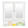 Kcelarec Bathroom Medicine Cabinets with Mirror,Bathrooms Cabinet Wall Mounted Wooden Storage Cabinet Bathroom Wall Cabinet view 2