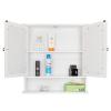 Kcelarec Bathroom Medicine Cabinets with Mirror,Bathrooms Cabinet Wall Mounted Wooden Storage Cabinet Bathroom Wall Cabinet view 4