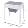UTEX KIDS Large 2 in 1 Kid Activity Table with Storage, Play Table for Kids, Boys,Girls,White, 32.2"W x 22.2"L x 20"H, Ages 3+ view 2